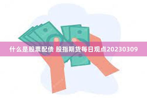 什么是股票配债 股指期货每日观点20230309