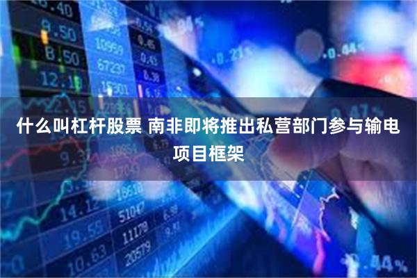 什么叫杠杆股票 南非即将推出私营部门参与输电项目框架