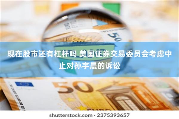 现在股市还有杠杆吗 美国证券交易委员会考虑中止对孙宇晨的诉讼